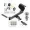 Trailer Tow Hitch For 18-25 GMC Terrain Chevy Equinox Gasoline Class 2 Complete Package w/ Wiring Draw Bar Kit and 2" Ball