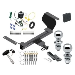 Trailer Tow Hitch For 18-25 GMC Terrain Chevy Equinox Gasoline Class 2 Deluxe Package Wiring 2" and 1-7/8" Ball and Lock