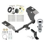 Trailer Tow Hitch For 18-24 Toyota Camry All Models Complete Package w/ Wiring Draw Bar and 1-7/8" Ball