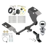 Trailer Tow Hitch For 18-24 Toyota Camry All Models Complete Package w/ Wiring Draw Bar and 2" Ball
