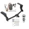 Trailer Tow Hitch For 16-26 Subaru Crosstrek Excluding Hybrid Complete Package w/ Wiring Kit and 2" Chrome Ball
