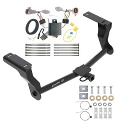 Trailer Tow Hitch For 18-23 Subaru Impreza 5 Dr. Wagon single exhaust w/ Wiring Harness Kit