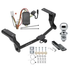 Trailer Tow Hitch For 16-26 Subaru Crosstrek Excluding Hybrid Complete Package w/ Wiring Draw Bar and 1-7/8" Ball