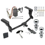 Trailer Tow Hitch For 16-26 Subaru Crosstrek Excluding Hybrid Deluxe Package Wiring 2" and 1-7/8" Ball and Lock