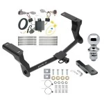 Trailer Tow Hitch For 18-23 Subaru Impreza 5 Dr. Wagon single exhaust Complete Package w/ Wiring Draw Bar and 1-7/8" Ball