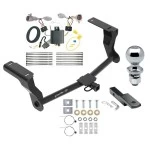 Trailer Tow Hitch For 18-24 Subaru Impreza 5 Dr. Wagon Except WRX STi & w/Quad Exhaust OutletsComplete Package w/ Wiring Draw Bar and 2" Ball