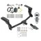 Trailer Tow Hitch For 18-23 Subaru Impreza 5 Dr. Wagon single exhaustComplete Package w/ Wiring Draw Bar and 2" Ball