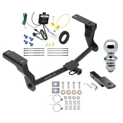 Trailer Tow Hitch For 16-26 Subaru Crosstrek Hybrid Complete Package w/ Wiring Draw Bar and 1-7/8" Ball