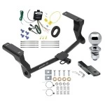 Trailer Tow Hitch For 16-26 Subaru Crosstrek Hybrid Complete Package w/ Wiring Draw Bar and 2" Ball