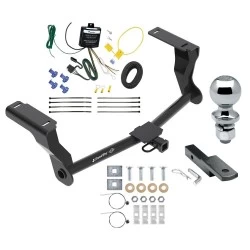 Trailer Tow Hitch For 16-23 Subaru Crosstrek Hybrid Complete Package w/ Wiring Draw Bar and 2" Ball