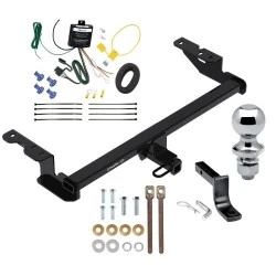Trailer Tow Hitch For 18-22 Ford EcoSport All Models Complete Package w/ Wiring Draw Bar and 1-7/8" Ball