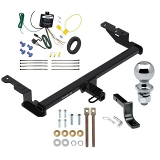 Trailer Tow Hitch For 18-22 Ford EcoSport All Models Complete Package w/ Wiring Draw Bar and 2" Ball
