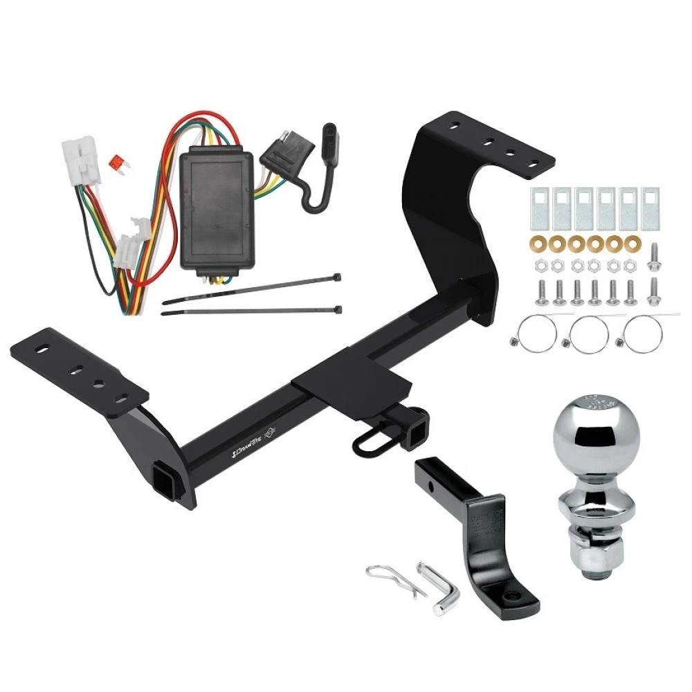 Trailer Tow Hitch For 19-27 Subaru Forester All Models Complete package w/ Wiring Draw Bar Kit and 2" Ball