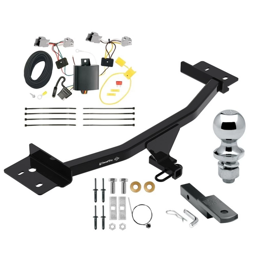 Trailer Tow Hitch For 20-27 Ford Explorer All Models Complete Package w/ Wiring Draw Bar and 1-7/8" Ball