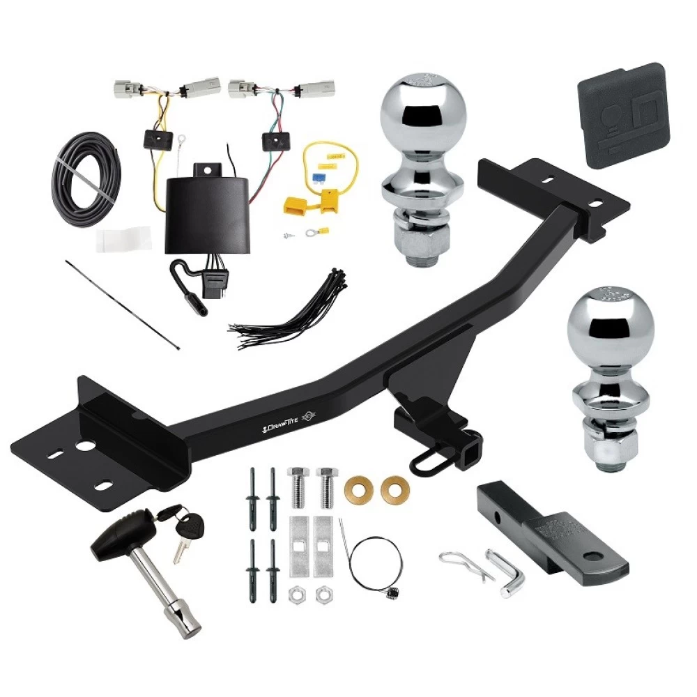Trailer Tow Hitch For 20-27 Lincoln Aviator All Models Deluxe Package Wiring 2" and 1-7/8" Ball and Lock