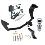 Trailer Tow Hitch For 16-20 KIA Sorento V6 Models Complete Package w/ Wiring Draw Bar and 1-7/8" Ball