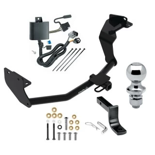 Trailer Tow Hitch For 16-20 KIA Sorento V6 Models Complete Package w/ Wiring Draw Bar and 1-7/8" Ball
