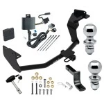 Trailer Tow Hitch For 16-20 KIA Sorento V6 Models Deluxe Package Wiring 2" and 1-7/8" Ball and Lock