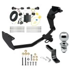 Trailer Tow Hitch For 16-20 KIA Sorento 4 Cyl. Complete Package w/ Wiring Draw Bar and 2" Ball