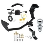 Trailer Tow Hitch For 19-20 Hyundai Santa Fe Complete Package w/ Wiring Draw Bar and 2" Ball.