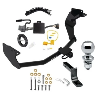 Trailer Tow Hitch For 19-20 Hyundai Santa Fe Complete Package w/ Wiring Draw Bar and 2" Ball.