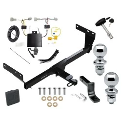Trailer Tow Hitch For 21-27 Nissan Rogue Deluxe Package Wiring 2" and 1-7/8" Ball and Lock