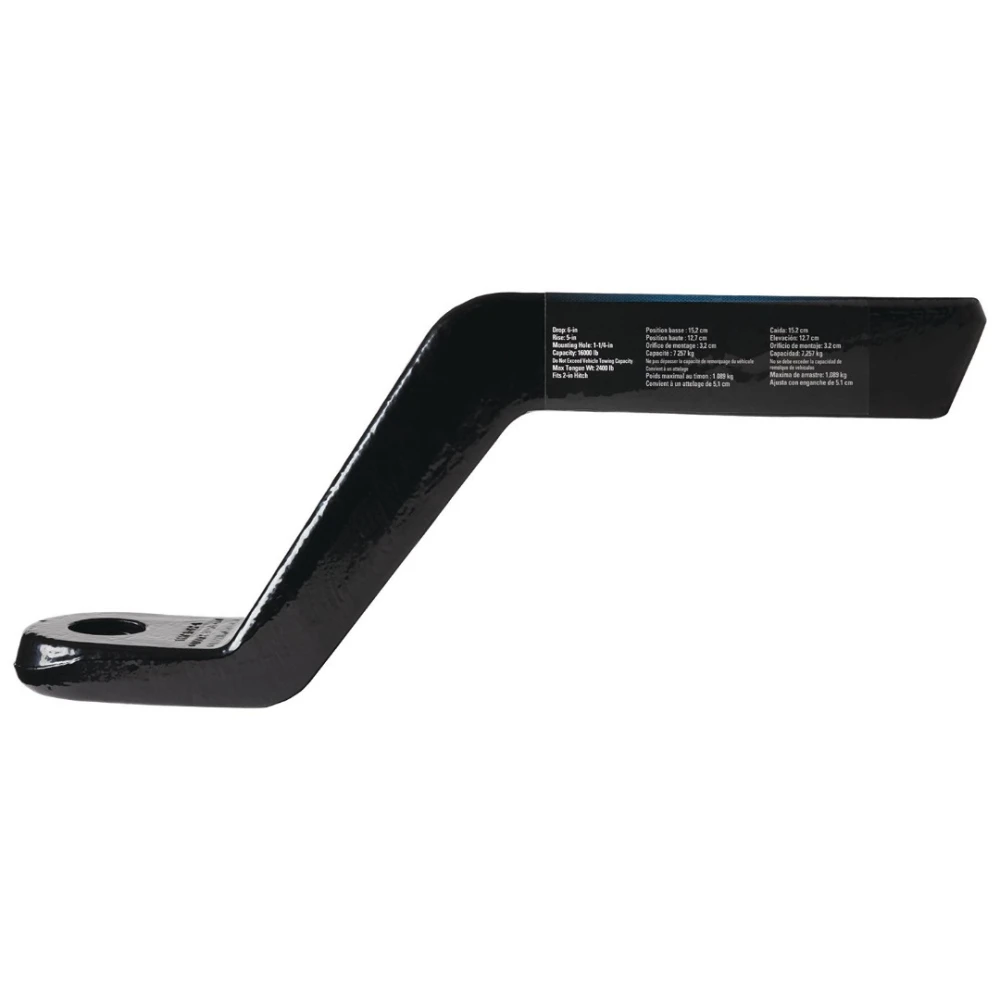 Trailer Tow Hitch For 19-24 Ford F-350 F-450 F-550 Cab and Chassis w/ w/ 7-Way Wiring Kit 2-5/16" and 2" Ball 10.25" Long 6" Drop Draw Bar and Towing Lock