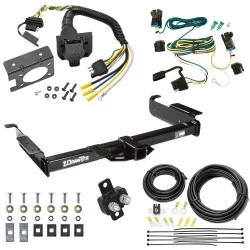 Trailer Hitch w/ 7-Way RV Wiring For 03-14 Chevy Express GMC Savana 1500 03-23 2500 3500 Class 4 2" Receiver All Models 