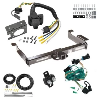 Class 5 10K Trailer Hitch w/ 7-Way RV Wiring For 96-99 Chevy Express GMC Savana 1500 2500 3500 Ultra Frame Class 4 2" Receiver