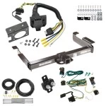 Class 5 10K Trailer Hitch w/ 7-Way RV Wiring For 03-27 Chevy Express GMC Savana 1500 2500 3500 Ultra Frame Class 4 2" Receiver