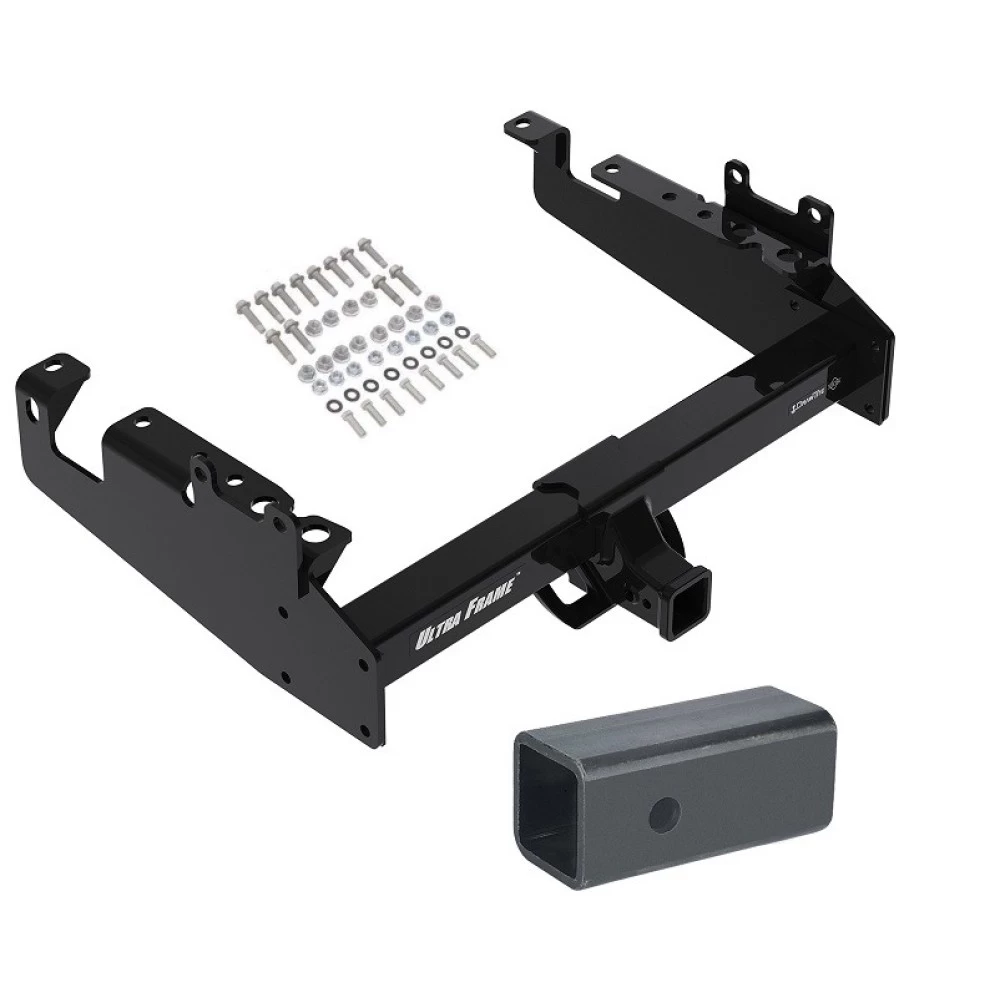 Trailer Tow Hitch For 19-23 Ford F-350 F-450 F-550 Cab and Chassis w/ 2-1/2" to 2" Ball Receiver Opening Reducer