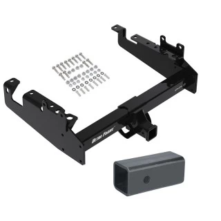 Trailer Tow Hitch For 19-23 Ford F-350 F-450 F-550 Cab and Chassis w/ 2-1/2" to 2" Ball Receiver Opening Reducer