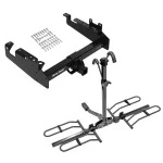 Trailer Tow Hitch For 19-23 Ford F-350 F-450 F-550 Cab and Chassis w/ Platform Style 2 Bike Rack
