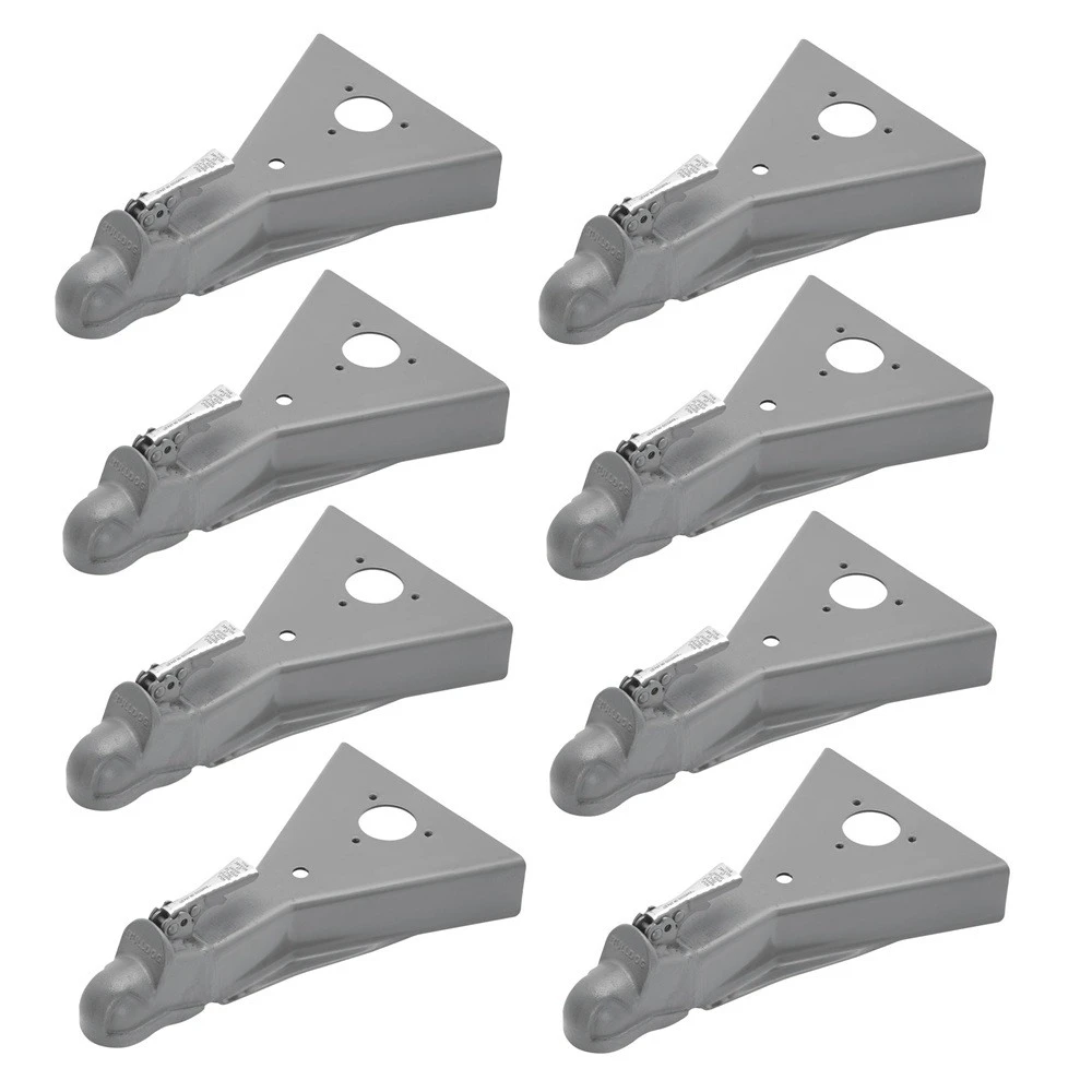 Bulldog 8K A-Frame Trailer Coupler 2 Inch Ball Weld-On Wedge-Latch 8-Pack