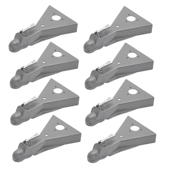 Bulldog 8K A-Frame Trailer Coupler 2 Inch Ball Weld-On Wedge-Latch 8-Pack
