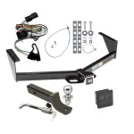 Custom Fit Trailer Hitch Wiring Harness (Plug & Play) 2" Drop Ball-Mount w/ Locking Pin/Clip 2" Chrome Ball Rubber Hitch Plug Cover Installation Hardware Installation Instructions 44006 118376 7005111 7010 Reese Trailer Tow Hitch 01-03 Chry Reese Trailer Tow Hitch For 01-03 Chrysler Town Country Voyager Dodge Grand Caravan Deluxe Package Wiring 2" Ball Mount and Lock