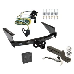 Reese Trailer Tow Hitch For 97-03 Ford F150 2004 Heritage 97-99 F250 Light Duty w/o Factory Wiring Deluxe Package Wiring 2" Ball Mount and Lock