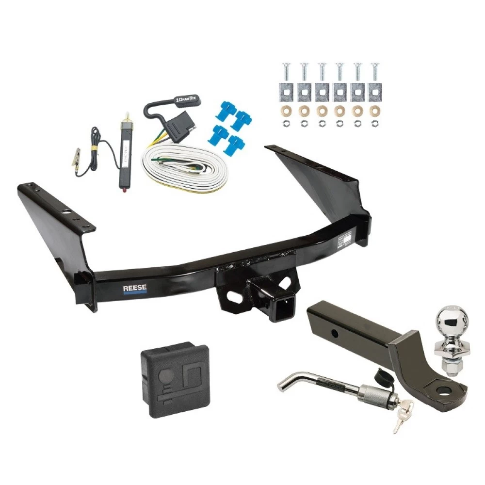 Reese Trailer Tow Hitch For 97-03 Ford F150 2004 Heritage 97-99 F250 Light Duty w/ Existing 4-Flat Deluxe Package Wiring 2" Ball Mount and Lock