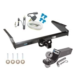 Reese Trailer Tow Hitch For 85-95 Chevy Astro GMC Safari All Models Complete Package w/ Wiring and 2" Ball