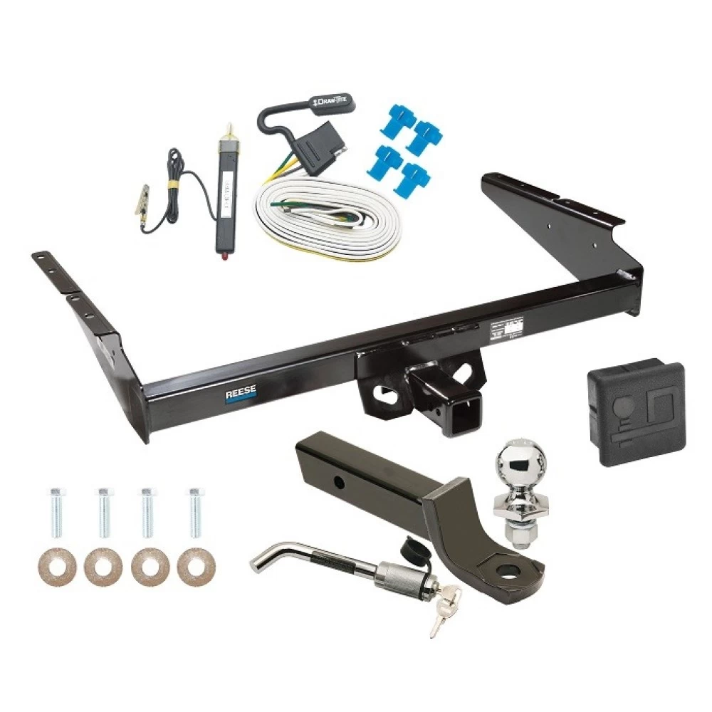 Reese Trailer Tow Hitch For 85-95 Chevy Astro GMC Safari All Models Deluxe Package Wiring 2" Ball Mount and Lock
