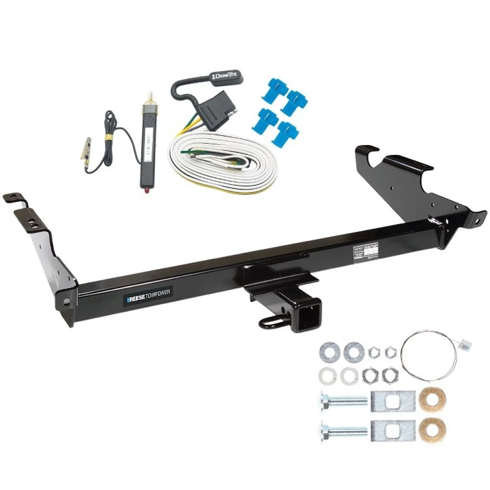 Reese Trailer Tow Hitch For 78-96 Chevy GMC G Series Van Full Size Except Step Bumper w/ Wiring Harness Kit
