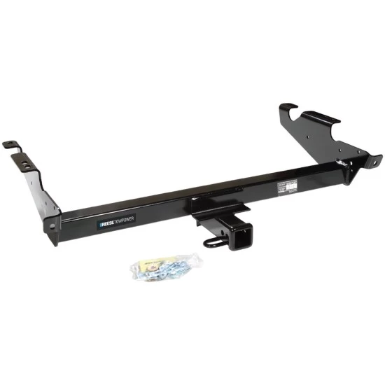 Custom Fit Trailer Hitch Wiring Harness (Plug & Play) 2" Drop Ball-Mount w/ Locking Pin/Clip 2" Chrome Ball Rubber Hitch Plug Cover Installation Hardware Installation Instructions 44011 118338 7005111 7010 Reese Trailer Tow Hitch 87-95 Chev Reese Trailer Tow Hitch For 87-95 Chevy G10 G20 G30 GMC G1500 G2500 G3500 Deluxe Package Wiring 2" Ball Mount and Lock