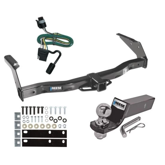 Custom Fit Trailer Hitch Wiring Harness (Plug & Play) 2" Drop Ball-Mount w/ Pin/Clip 2" Chrome Ball Installation Hardware Installation Instructions 44094 118328 21536 Reese Trailer Tow Hitch 93-98 Dodge Van B150 B1500 B250 B2500 B350 B3500 Reese Trailer Tow Hitch For 93-98 Dodge Van B150 B1500 B250 B2500 B350 B3500 Complete Package w/ Wiring and 2" Ball