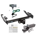 Reese Trailer Tow Hitch For 88-00 Chevy GMC C/K Pickup Standard or Step Bumper PKG w/ Wiring and 2" Ball