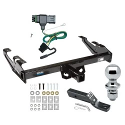 Reese Trailer Tow Hitch For 88-00 Chevy GMC C/K Pickup Standard or Step Bumper PKG w/ Wiring and 1-7/8" Ball
