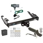 Reese Trailer Tow Hitch For 88-00 Chevy GMC C/K Pickup Standard or Step Bumper Deluxe Package Wiring 2" Ball Mount and Lock
