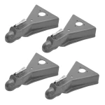 Bulldog 12.5K Cast Head A-Frame Trailer Coupler 2-5/16" Ball Weld-On Wedge Latch – 4 Pack