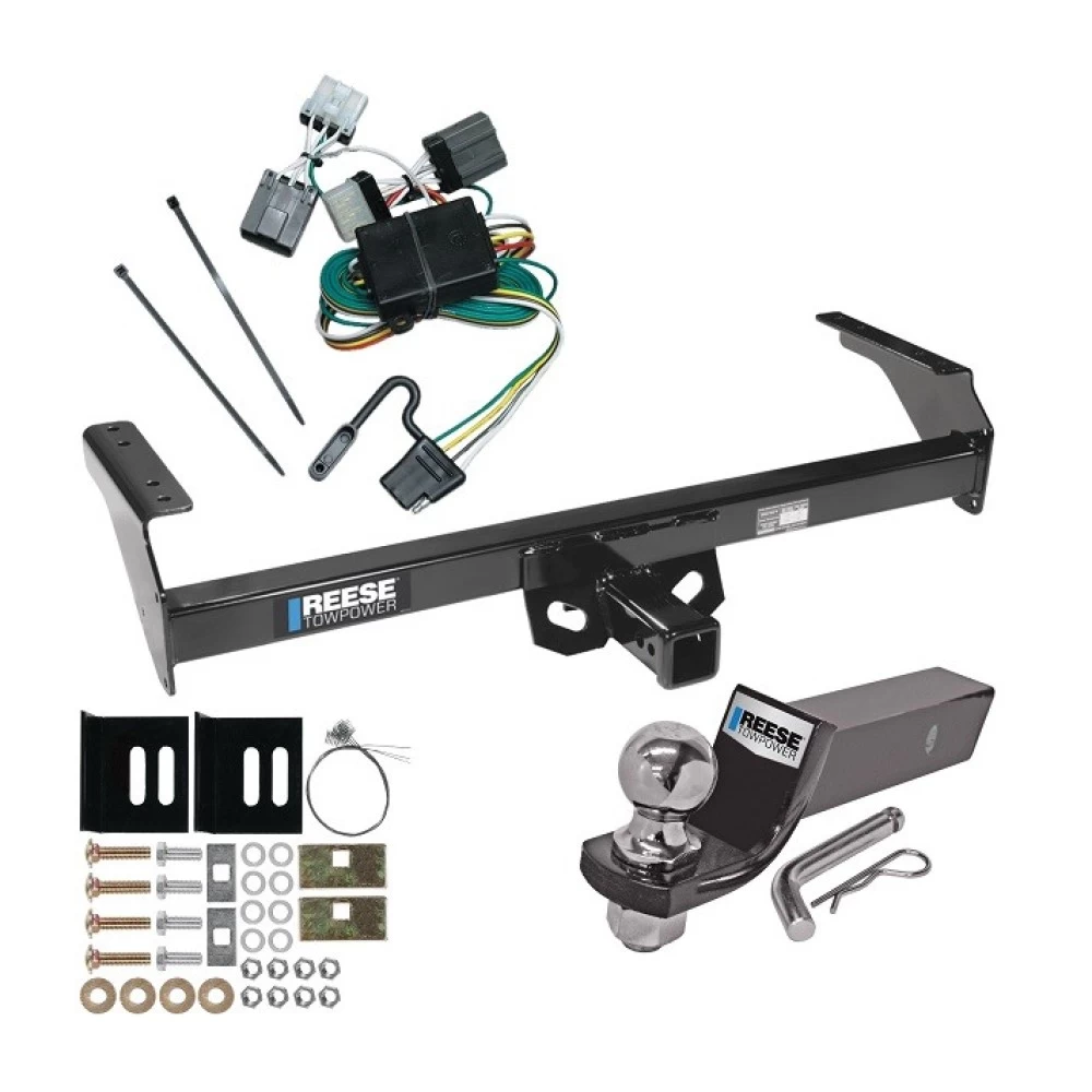 Reese Trailer Tow Hitch For 86-94 Nissan D21 Hardbody 87-97 Pickup All Models Complete Package w/ Wiring and 2" Ball