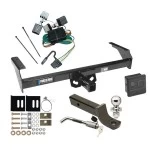 Reese Trailer Tow Hitch For 86-94 Nissan D21 Hardbody 87-97 Pickup All Models Deluxe Package Wiring 2" Ball Mount and Lock