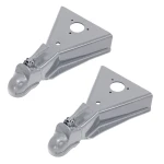 Bulldog 15K Cast Head A-Frame Trailer Coupler 2-Pack for 2-5/16" Ball Weld-On Wedge-Latch